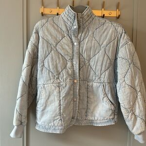 Blank NYC Denim Quilted Puffer Jacket | Oversized